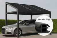 TĚSNĚNÍ PRO FOTOVOLTAICKÉ MODULY KRYCÍ PROFIL PŘÍSTŘEŠKU PRO AUTO T