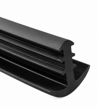 Guminė T tipo 18x20 mm tarpinė saulės modulių plokštėms – stoginė, automobilių stoginė, 3 mm tarpas