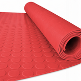 Wykładzina gumowa czerwona TPE, mata METRO