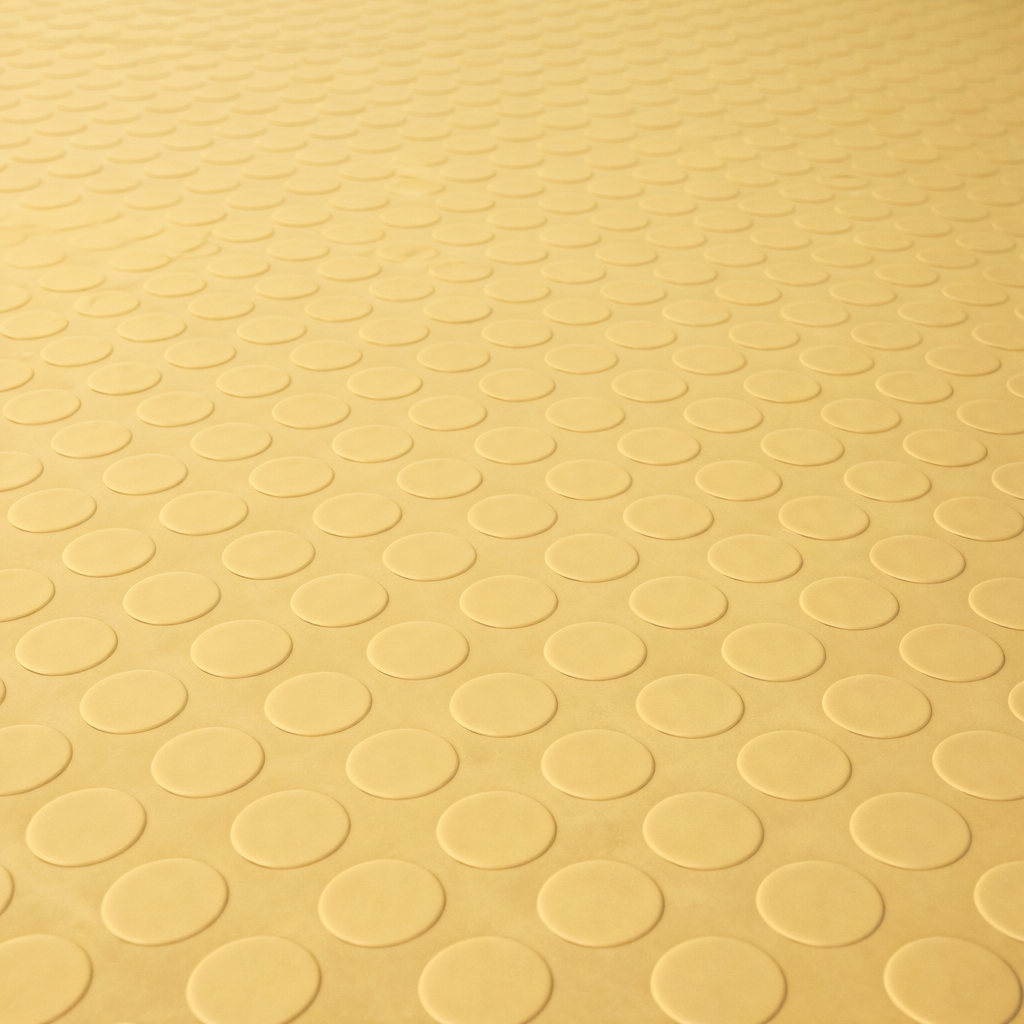 Wykładzina gumowa żółta TPE, mata METRO