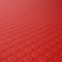 Wykładzina gumowa czerwona TPE, mata METRO