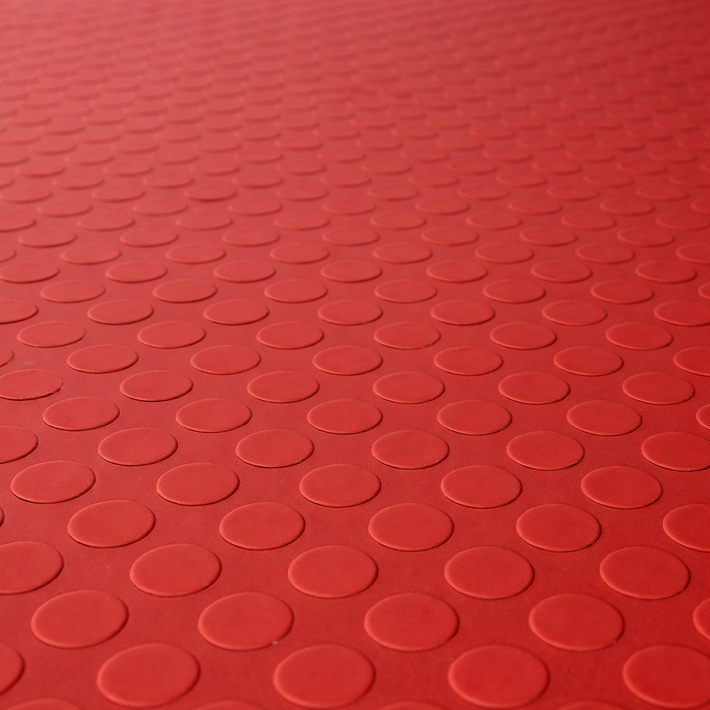Wykładzina gumowa czerwona TPE, mata METRO