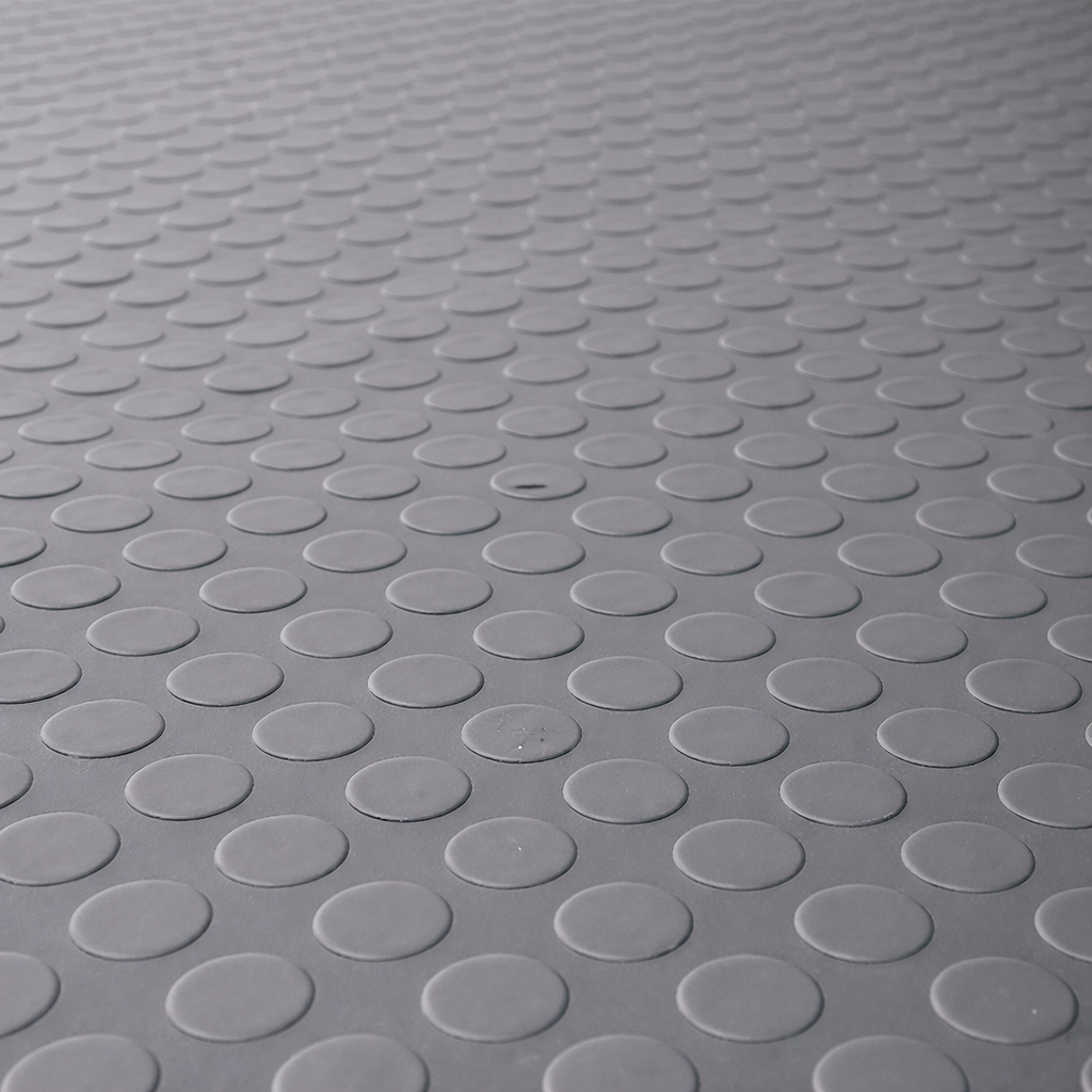 Wykładzina gumowa szara TPE, mata METRO