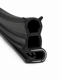 Blīvējums busa, furgona durvīm EPDM pastiprināts – dubultā kamera, profils 31x16 mm