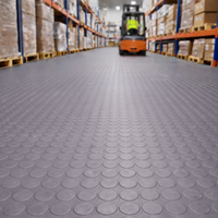 Wykładzina gumowa szara TPE, mata METRO