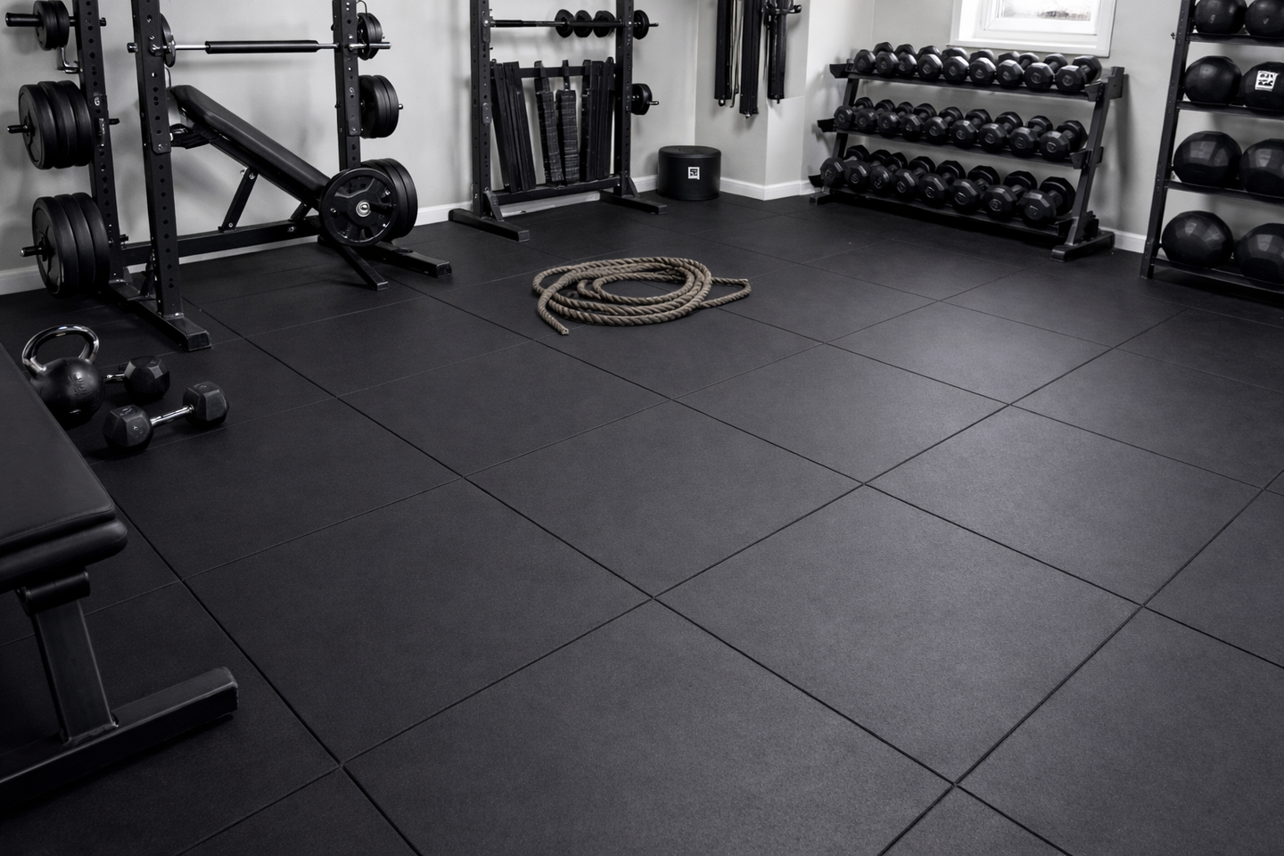 Mata gumowa na siłownie EPDM