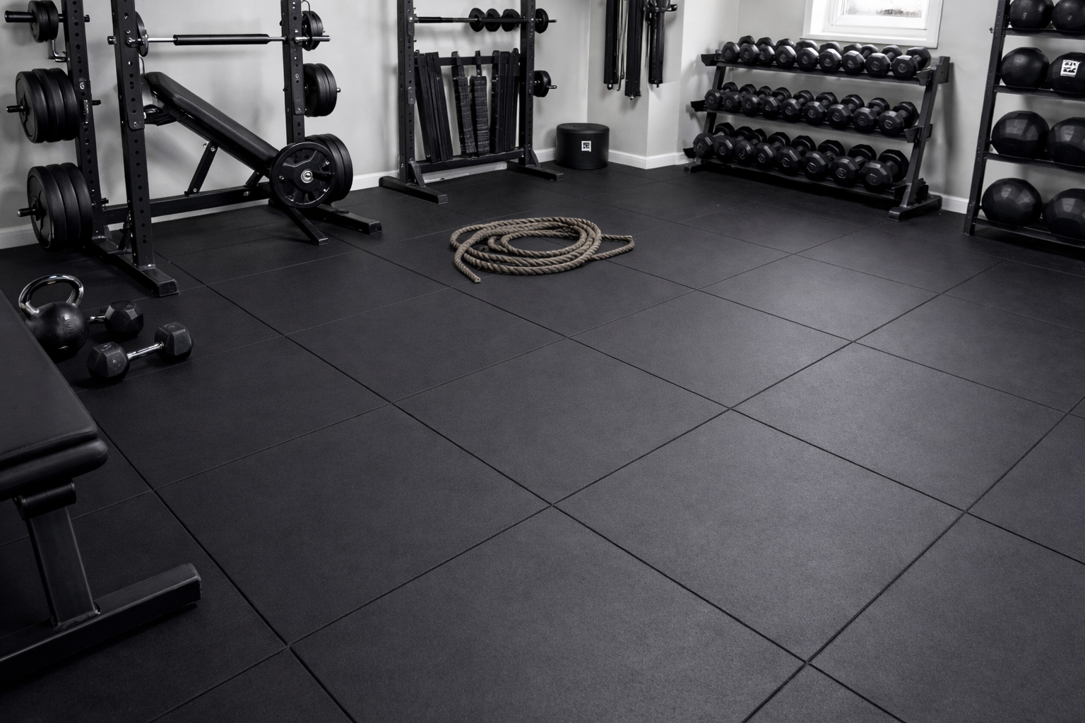 Mata gumowa na siłownie EPDM