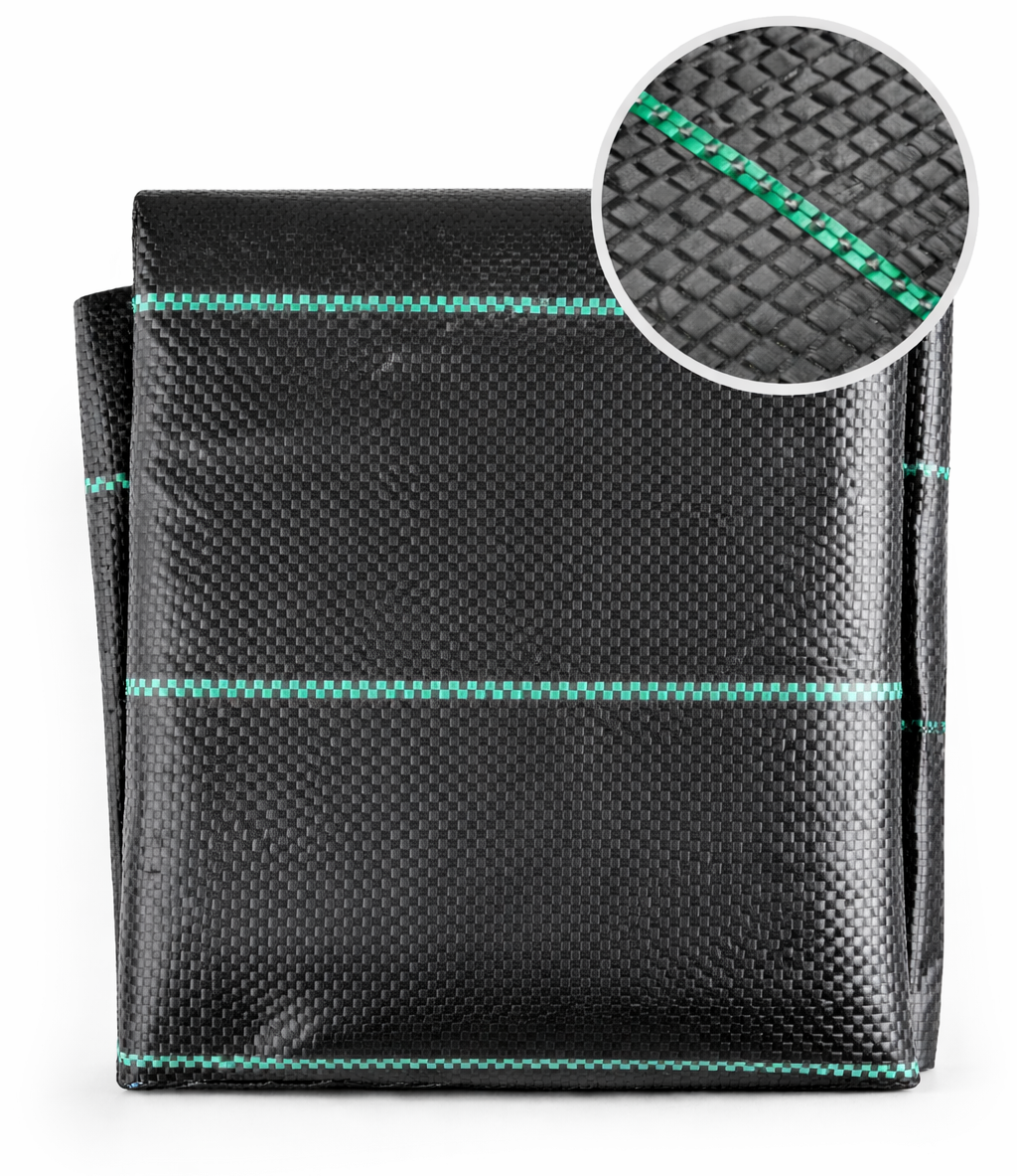 Svart ogräsduk agrowłóknina, matta mot ogräs