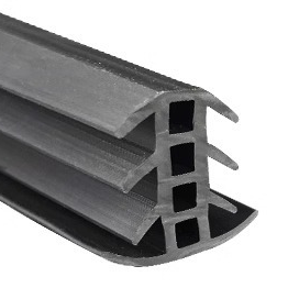 Guminė T tipo tarpinė fotovoltinių modulių plokštėms 35x37 mm – stoginė, automobilių stoginė, PV modulių jungtys