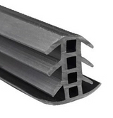 Guminė T tipo tarpinė fotovoltinių modulių plokštėms 35x37 mm – stoginė, automobilių stoginė, PV modulių jungtys